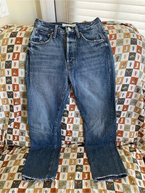 MOTHER High-Rise Cropped Jeans